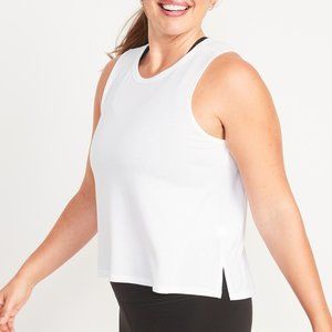 **2 for $20**🛍️OLD NAVY White Workout Tank Top Large